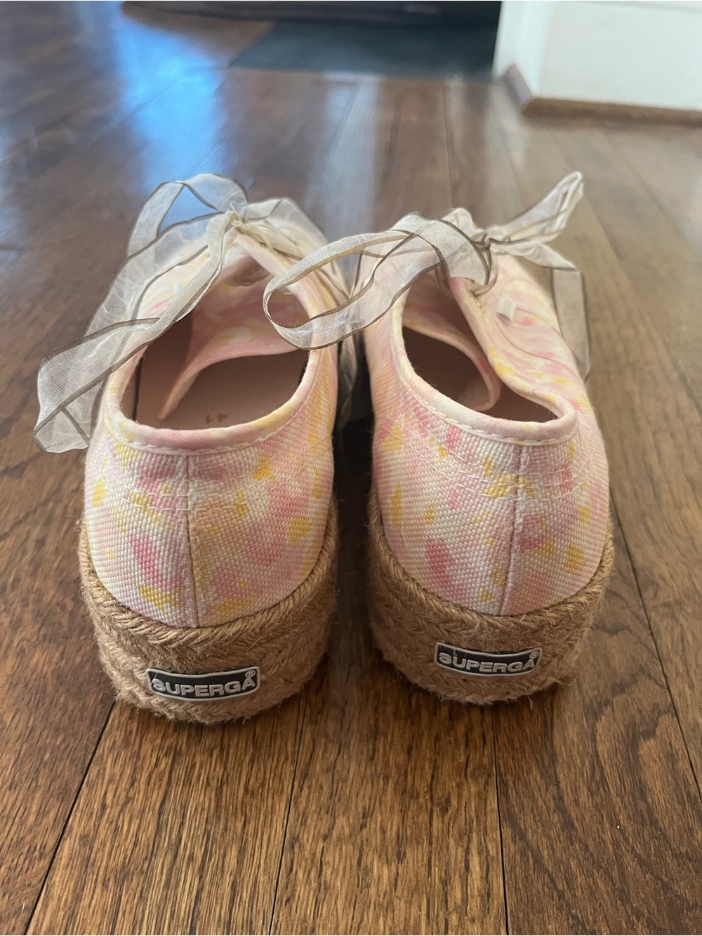 Superga x LoveShackFancy Espadrille Platform Sneakers, 9.5 - Picture 4 of 8